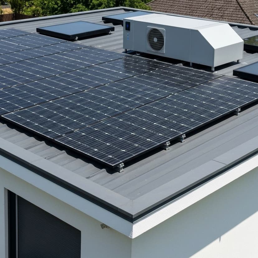 Photovoltaik und Wärmepumpe Installation